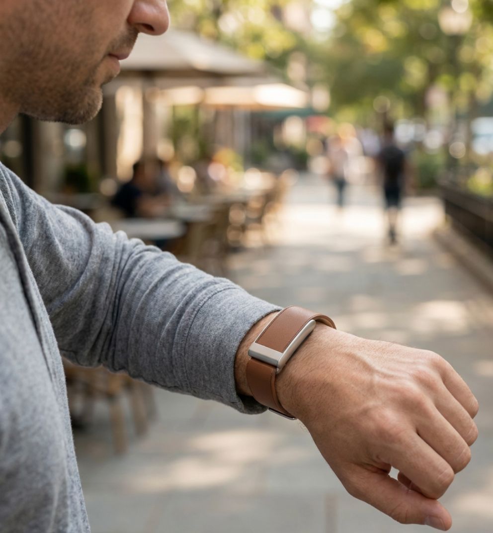 Leather Classic Strap for WHOOP — Cognac Brown