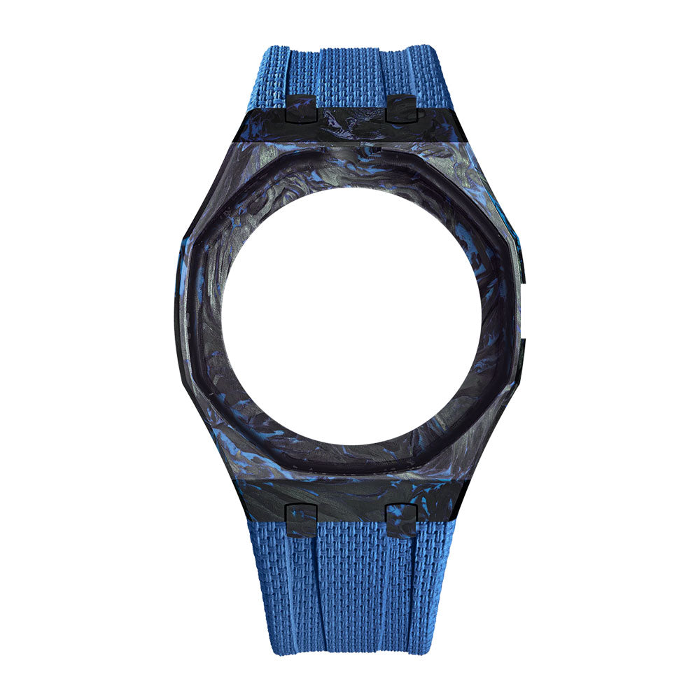 Royal Pop Fluorine Strap — Sunburst Yellow 3PM | Fluorine Strap × Carbon Fiber Case | Band for Swatch × AP Royal Pop