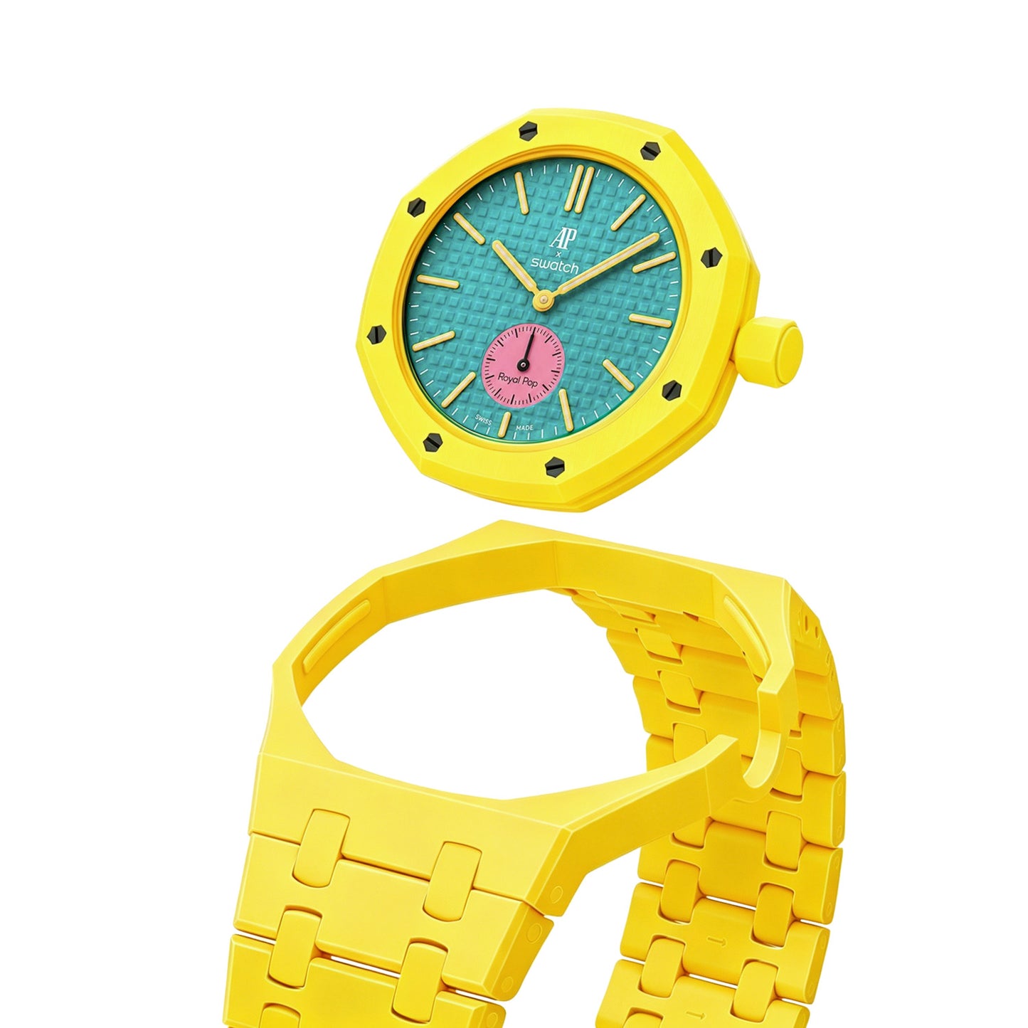 Royal Pop Strap — Carnival Pink | Bioceramic Band for Swatch × AP Royal Pop