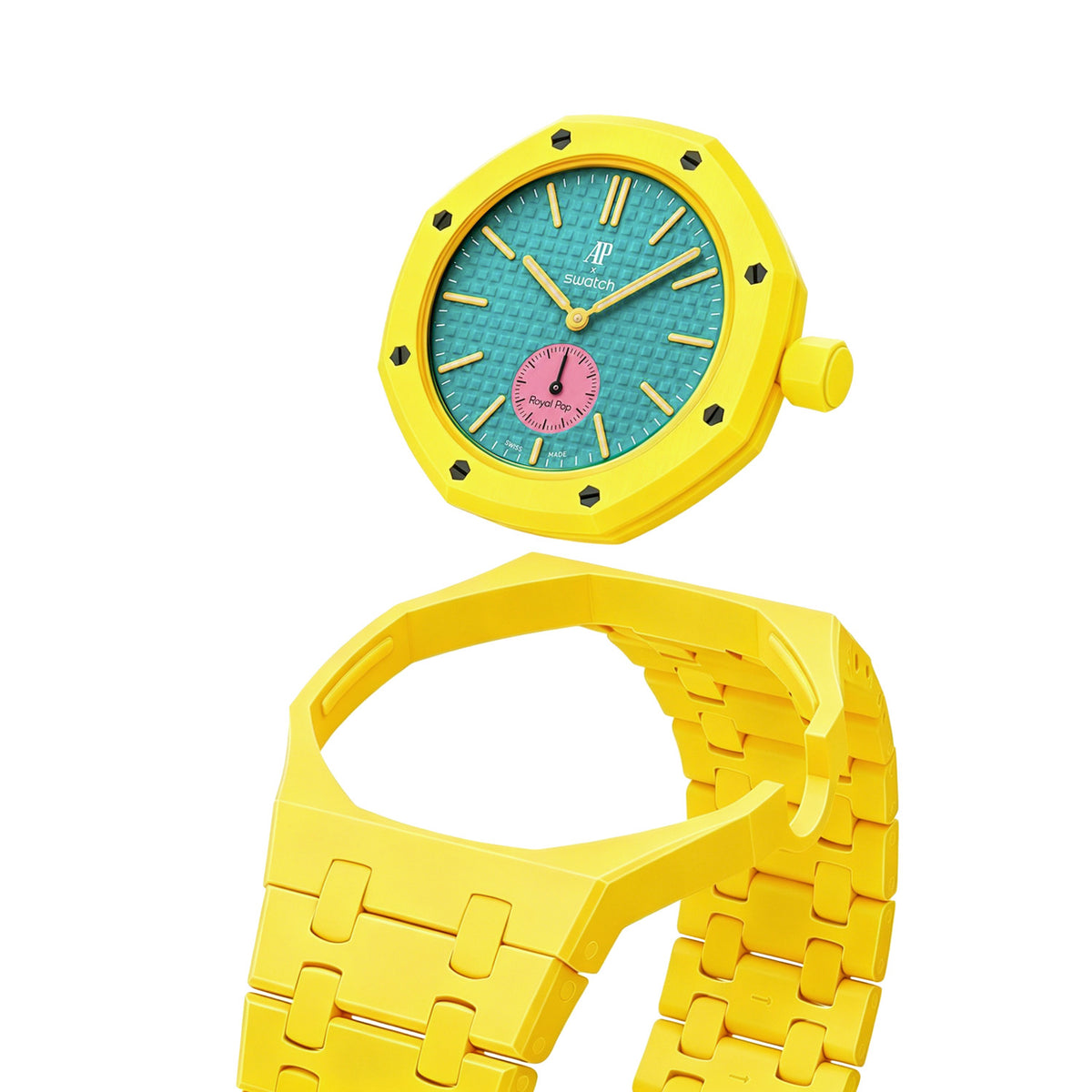 Royal Pop Strap — Carnival Pink | Bioceramic Band for Swatch × AP Royal Pop