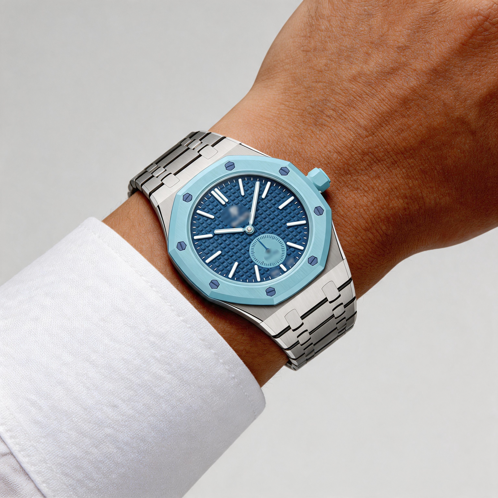Royal Pop Stainless Steel Strap — Crown at 3 | Swatch × AP Compatible - Swatch x AP Royal Pop Strap - Default Title