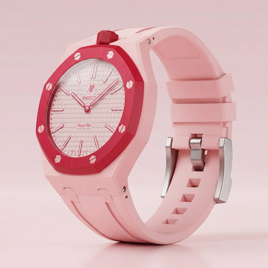 Royal Pop Hybrid Strap — Garnet | Ceramic-TPU Band for Swatch × AP Royal Pop - Swatch x AP Royal Pop Strap - Default Title