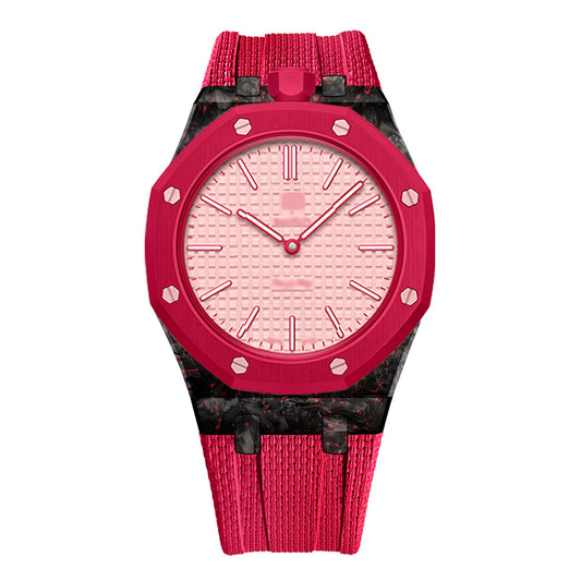 Royal Pop Fluorine Strap & Case — Otto Rosso  Lépine · Crown at 12