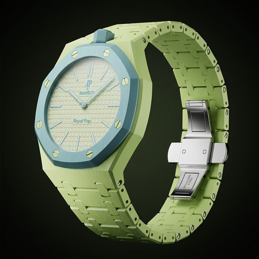 Royal Pop Ceramica Strap — Electric Lime | Bioceramic Band for Swatch × AP Royal Pop - Swatch x AP Royal Pop Strap - Default Title