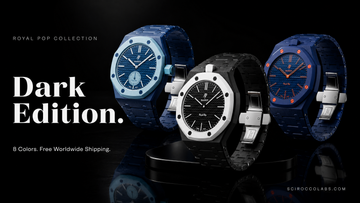 Royal Pop Strap — Carbon Black | Bioceramic Band for Swatch × AP Royal Pop