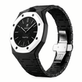 Royal Pop Strap — Carbon Black | Bioceramic Band for Swatch × AP Royal Pop