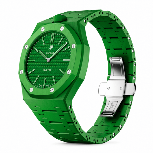Royal Pop Strap — Forest Green | Bioceramic Band for Swatch × AP Royal Pop