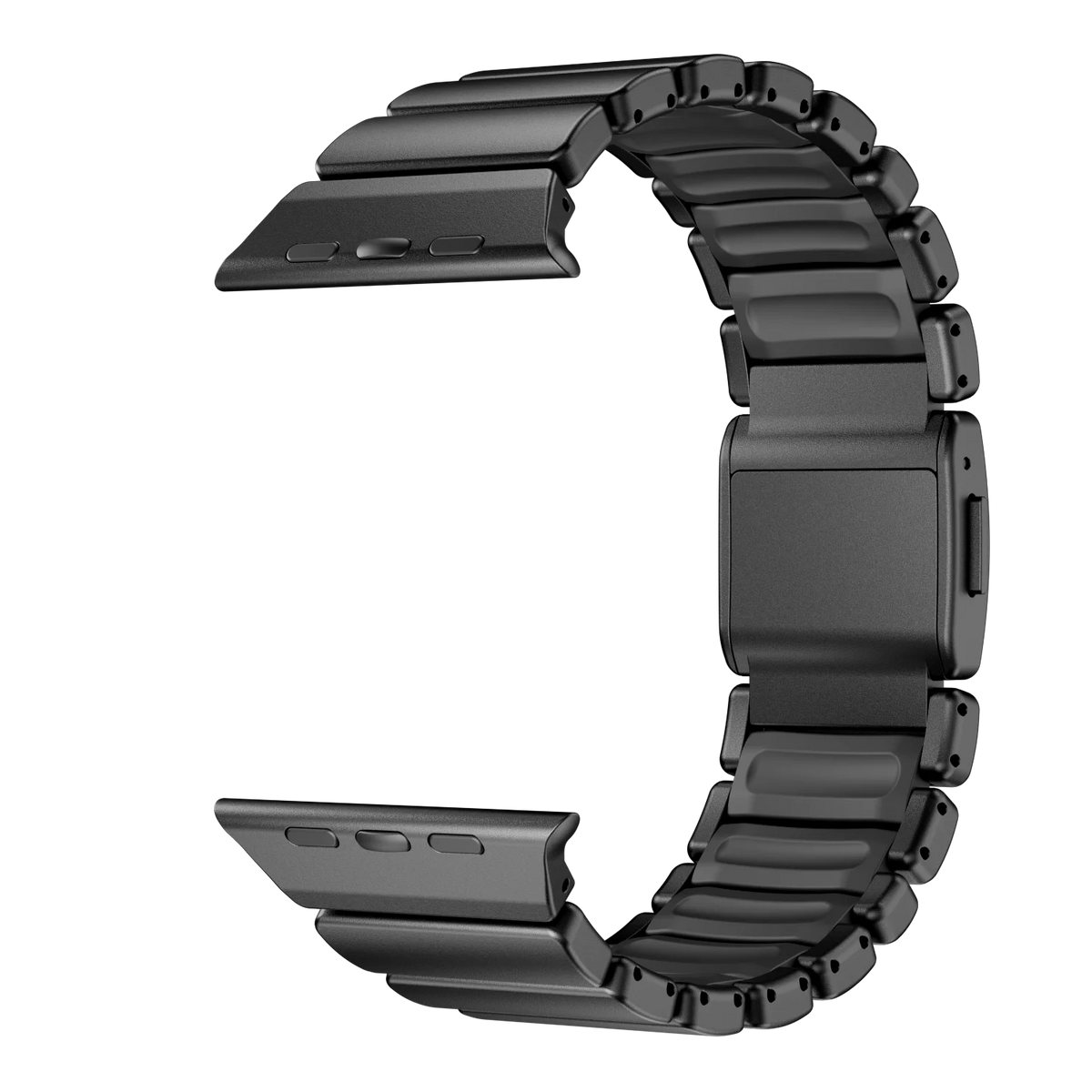 Magnetic Titanium Rubber Watch Strap for Apple Watch