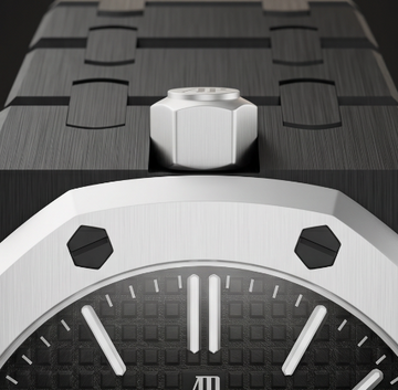Royal Pop Strap — Carbon Black | Bioceramic Band for Swatch × AP Royal Pop