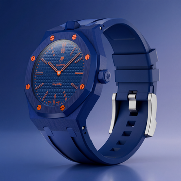 Royal Pop Hybrid Strap — Amber Blue | TPU Strap x Ceramic Case | Band for Swatch × AP Royal Pop (Copy) - Scirocco Labs