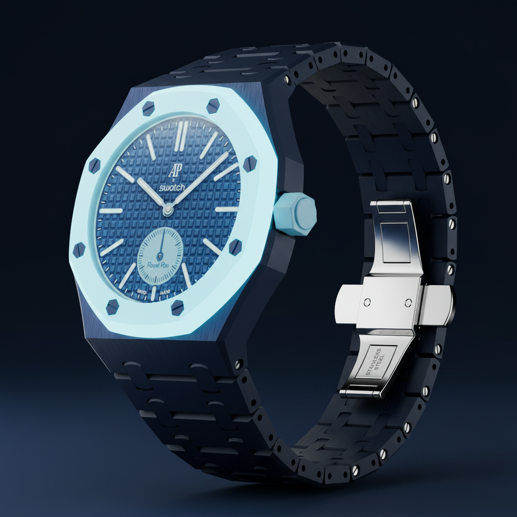Royal Pop Ceramica Strap — Cobalt Blue | Bioceramic Band for Swatch × AP Royal Pop - Swatch x AP Royal Pop Strap - Default Title