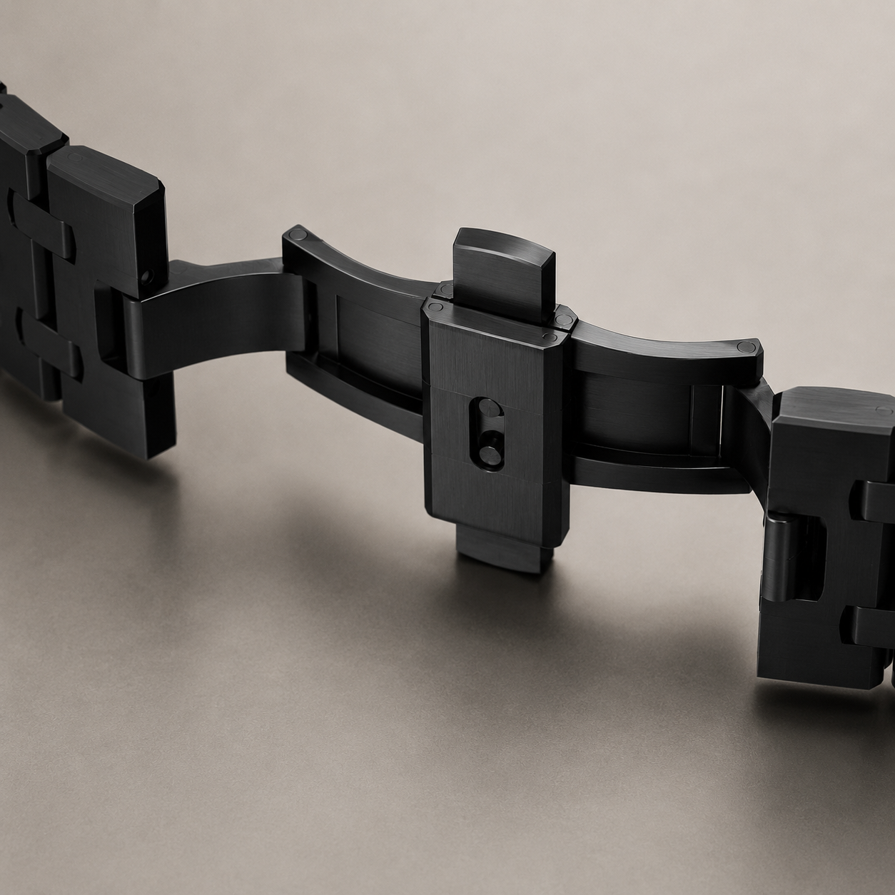 Royal Pop Black Stainless Steel Strap — Crown at 12 | Swatch × AP Compatible - Swatch x AP Royal Pop Strap - Default Title