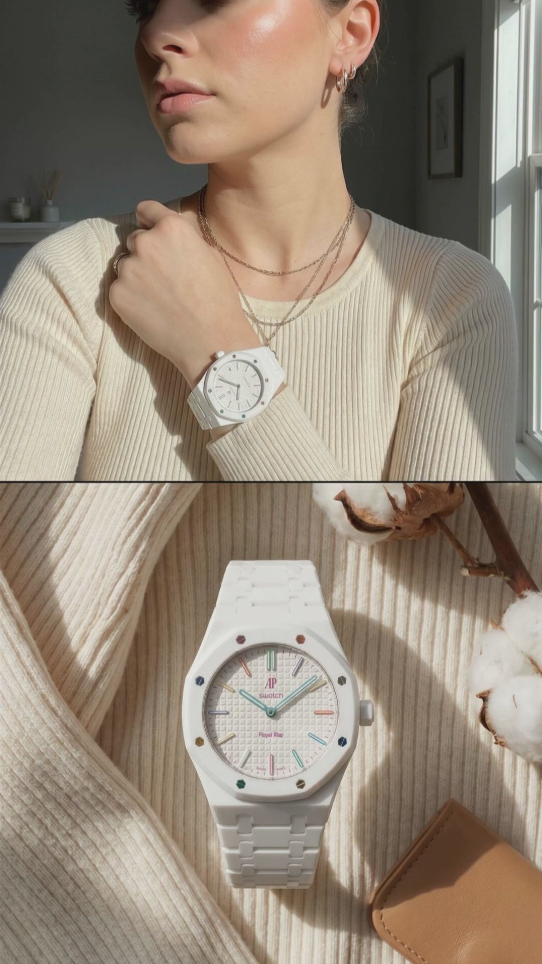 Royal Pop Case Strap — Eight White | Ceramica