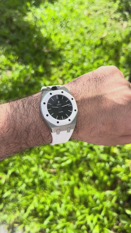 Royal Pop Steel Hybrid — Opal White | Made for Swatch × AP Royal Pop